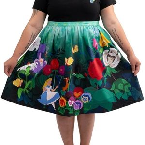 Loungefly Stitch Shoppe Disney Alice in Wonderland Skirt 2XL